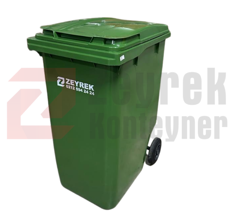 360 LİTRE PLASTİK ÇÖP KONTEYNERİ