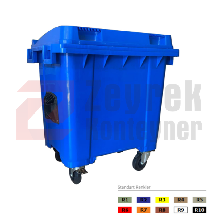 400 LİTRE PLASTİK ÇÖP KONTEYNERİ 