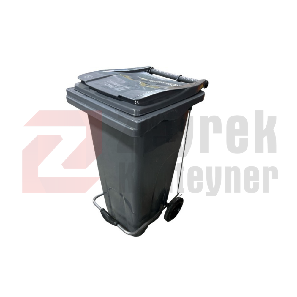 120 LİTRE PLASTİK PEDALLI ÇÖP KONTEYNERİ 