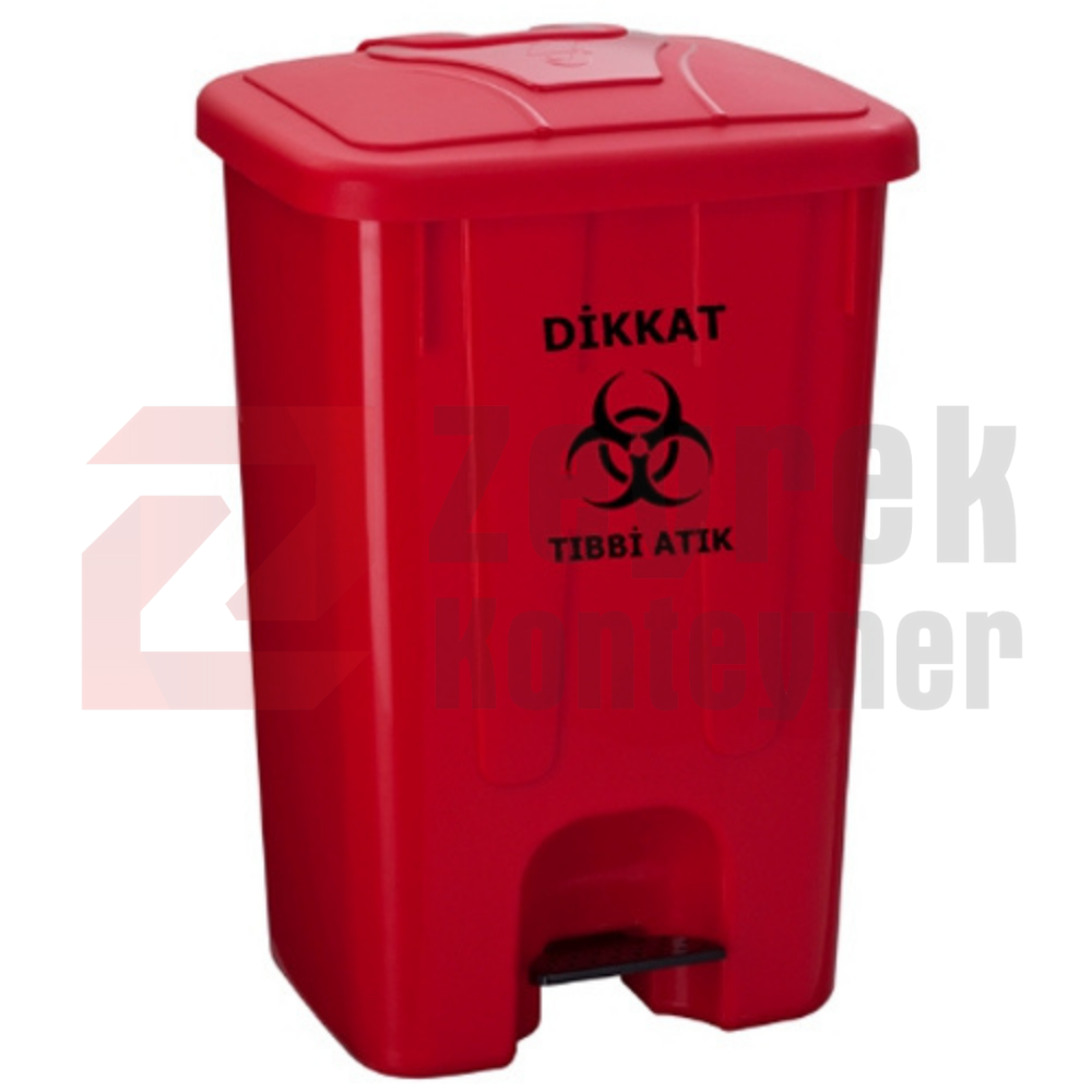 85 LİTRE PLASTİK TIBBİ ATIK KOVASI